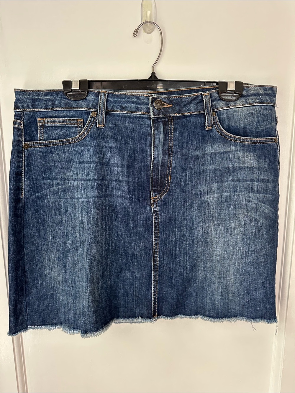Just Black Indigo Denim Mini Skirt